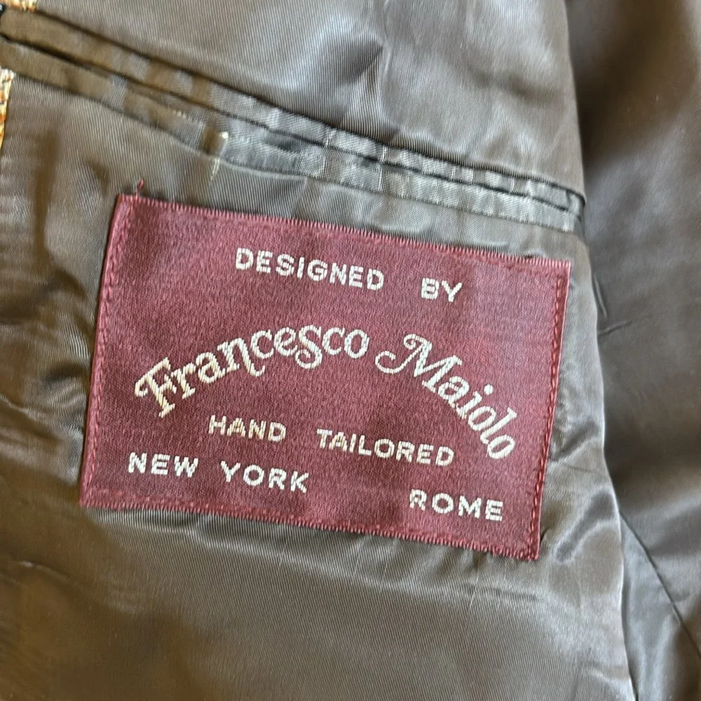 Francesco Maiolo Silk 2 Button Men’s Classic Sport Jacket Blazer‎ Size 38R